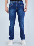 Smart Fit Royal Blue Slim Denim Jeans for Men