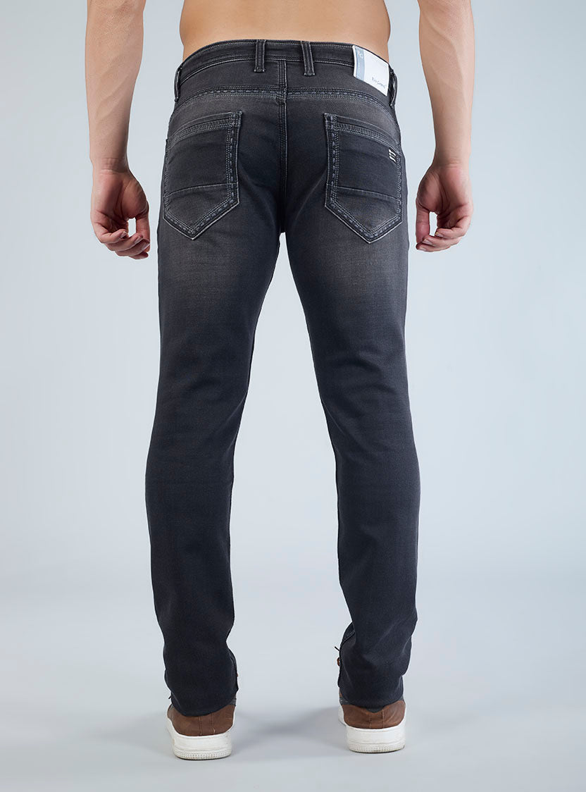 Charcoal Black Denim Wash Jeans