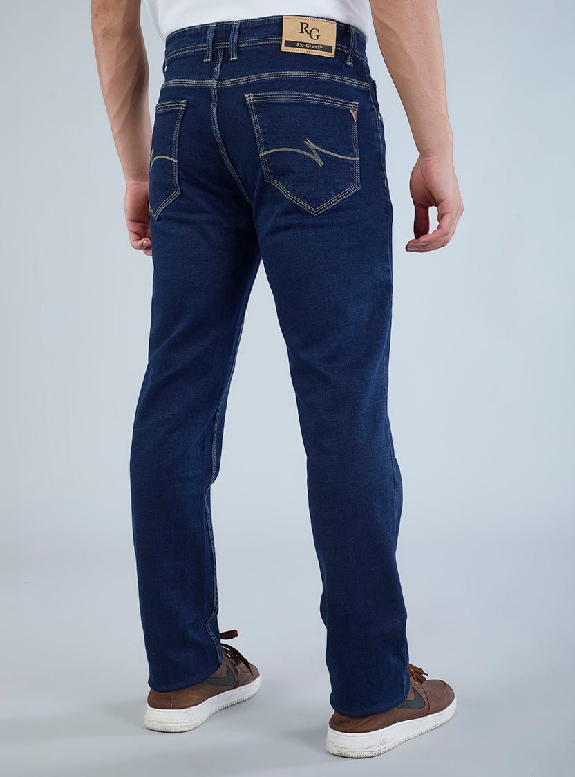 Riogrand Men's Premium Dark Indigo Denim Jeans for Men