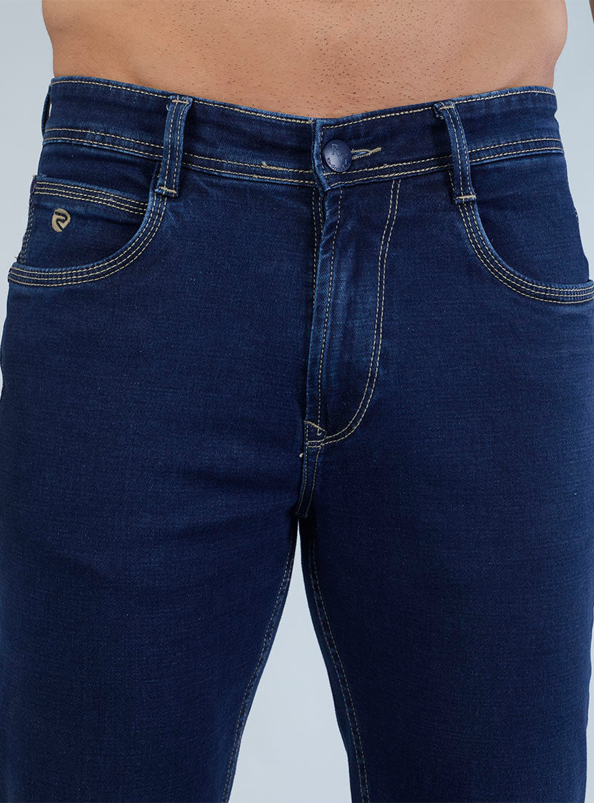 Riogrand Men's Premium Dark Indigo Denim Jeans for Men