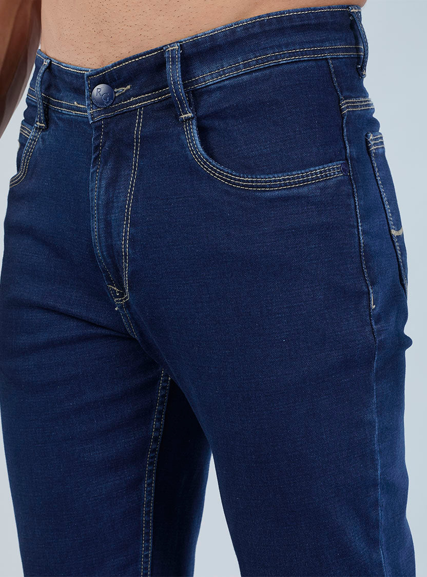 Riogrand Men's Premium Dark Indigo Denim Jeans for Men