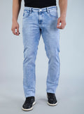 Riogrand Men's Premium Classic Ice Wash Denim Jeans for Men