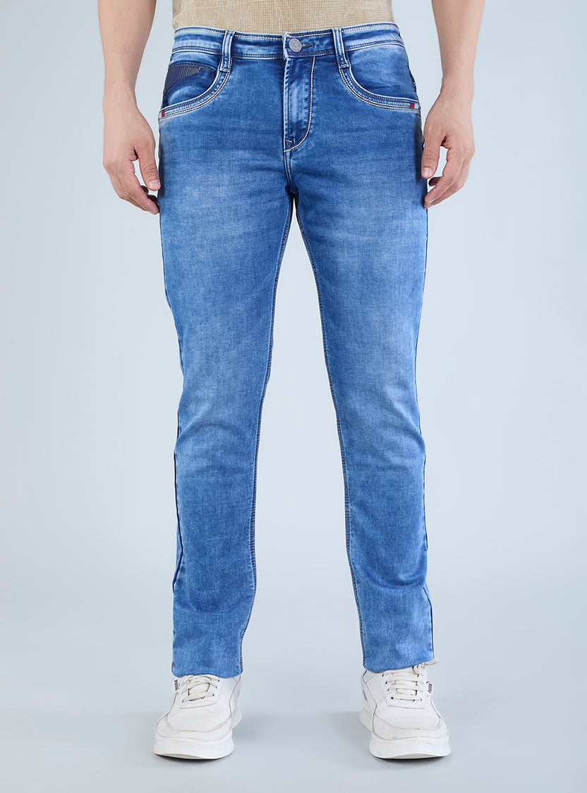 Riogrand Men's Premium Mild Stone Washed Denim Jeans for Men