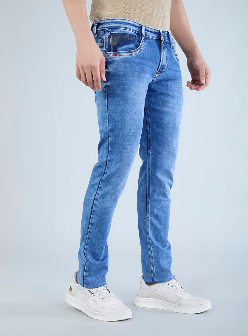 Riogrand Men's Premium Mild Stone Washed Denim Jeans for Men