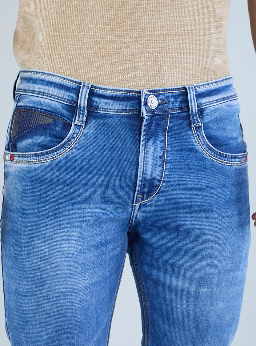 Riogrand Men's Premium Mild Stone Washed Denim Jeans for Men