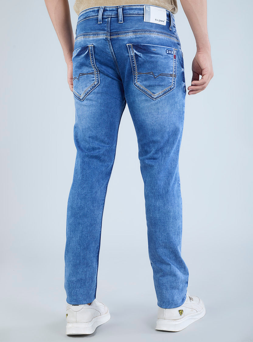 Riogrand Men's Premium Mild Stone Washed Denim Jeans for Men