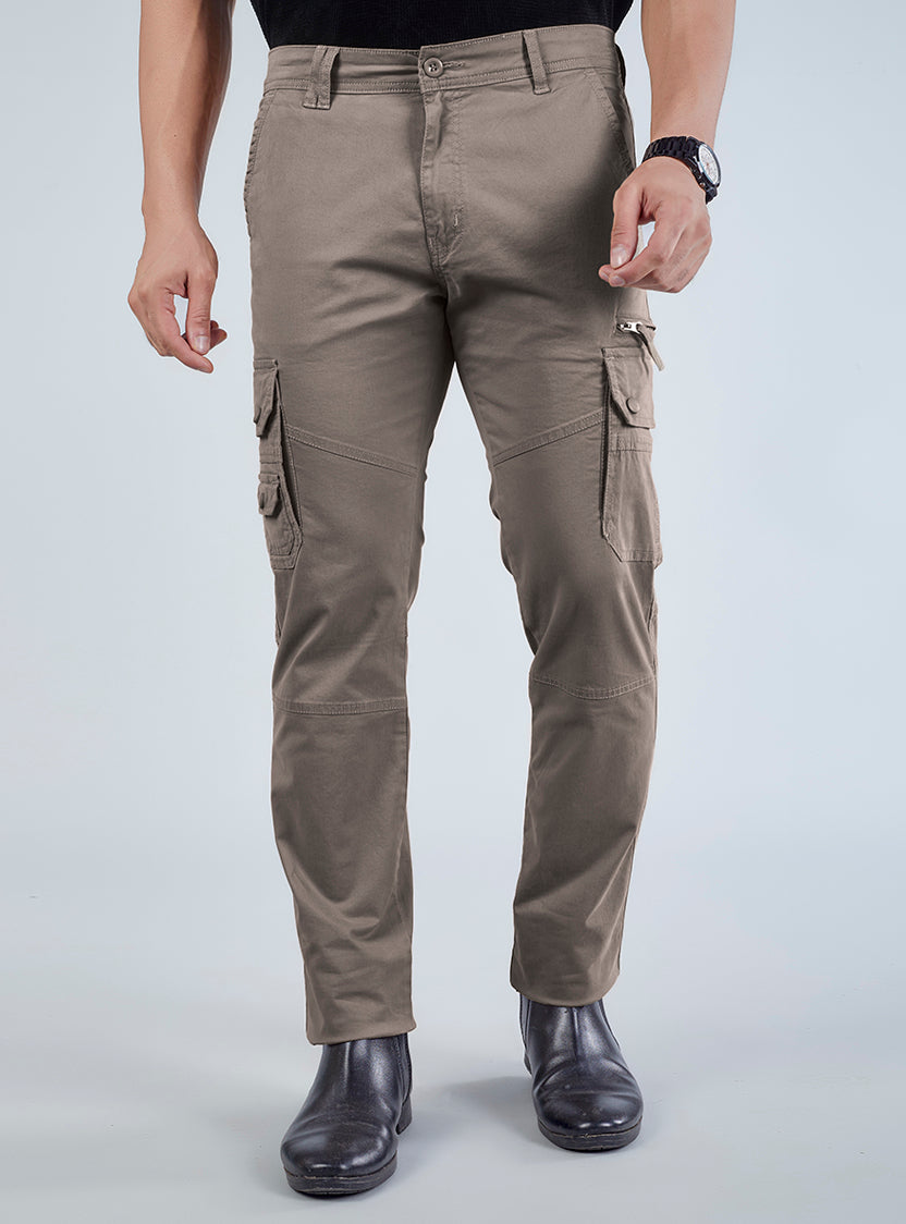 Men's Mid-Rise Cotton Cargo Pants