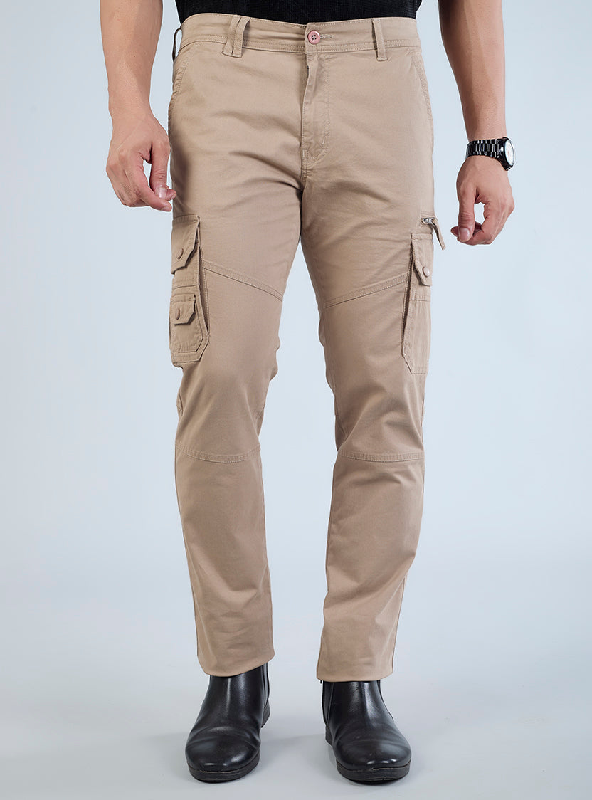 Men's Mid-Rise Cotton Cargo Pants