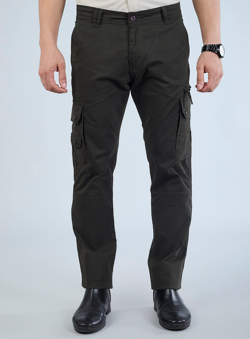 Men's Mid-Rise Cotton Cargo Pants