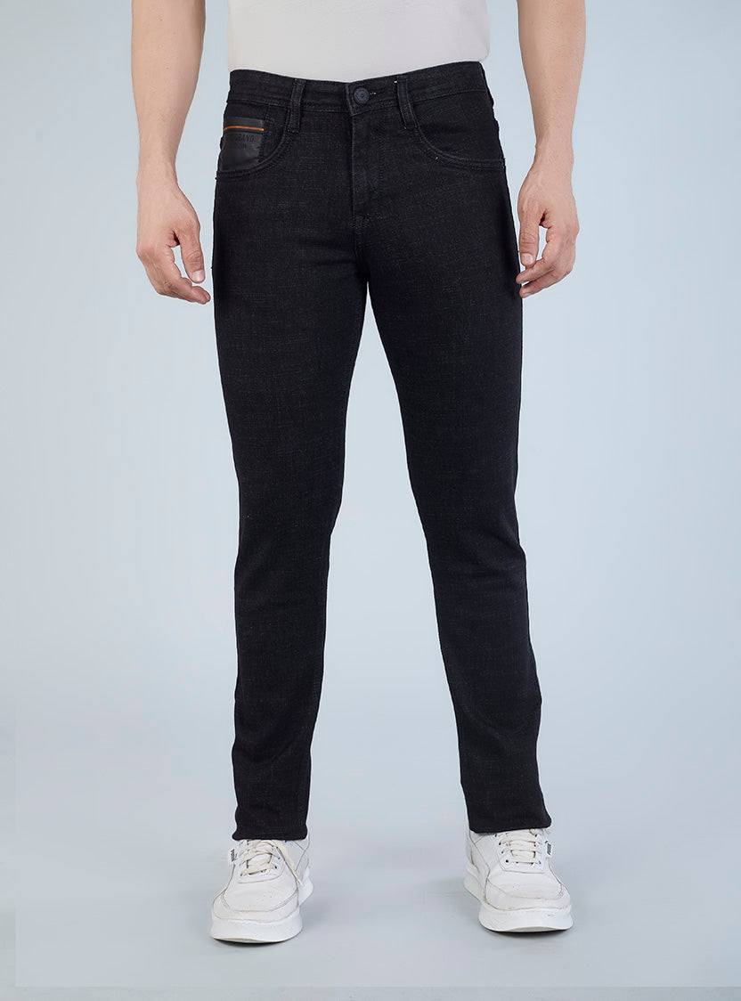 Smart Slim Fit Deep Indigo Blue Denim Jeans for Men