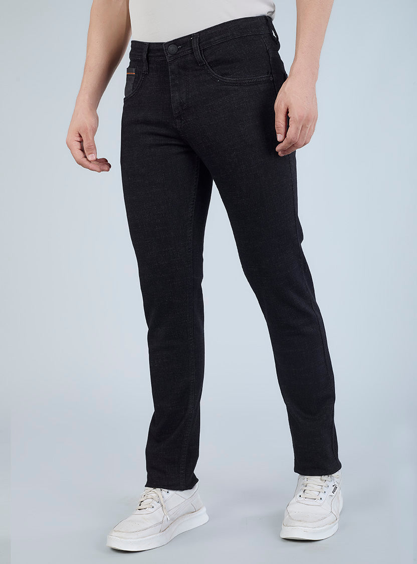 Smart Slim Fit Deep Indigo Blue Denim Jeans for Men