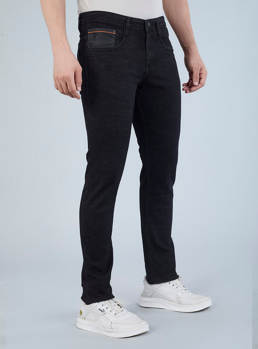 Smart Slim Fit Deep Indigo Blue Denim Jeans for Men