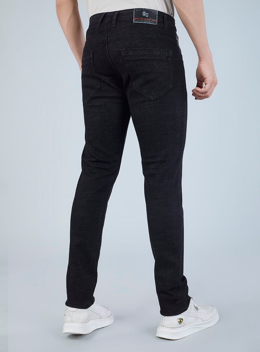 Smart Slim Fit Deep Indigo Blue Denim Jeans for Men