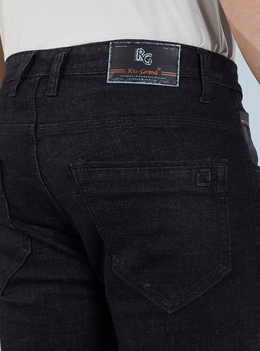 Smart Slim Fit Deep Indigo Blue Denim Jeans for Men