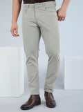 Slim Fit Grey Corduroy Pants for Men