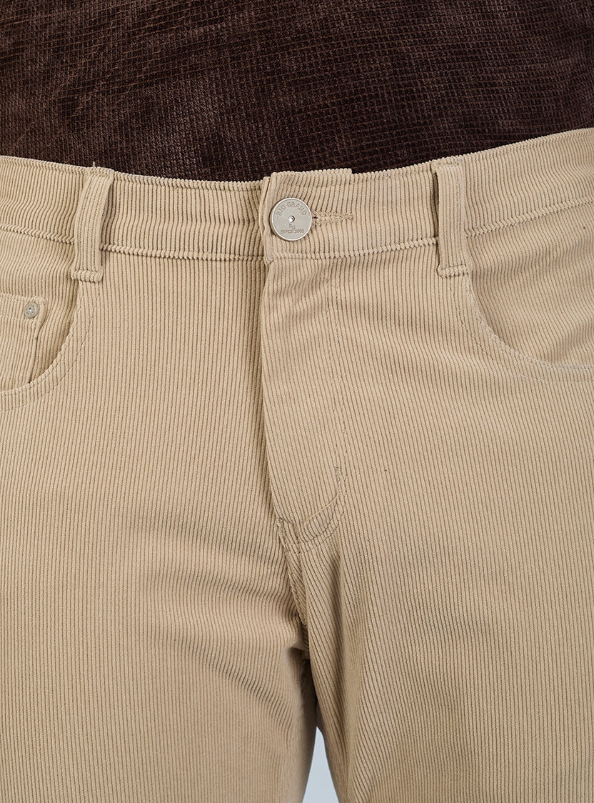 Slim Fit Corduroy Pants for Men