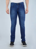 Smart Slim Fit Blue Wash Denim Jeans for Men