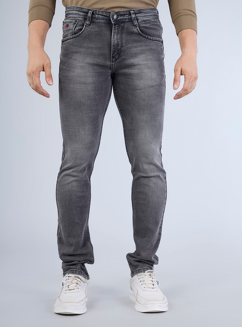 Faded Black Slim Fit Denim Jeans