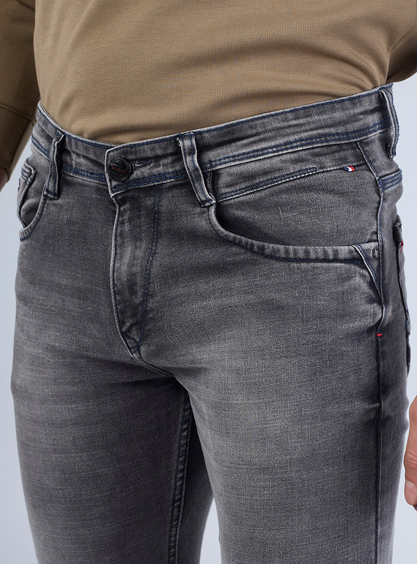 Faded Black Slim Fit Denim Jeans