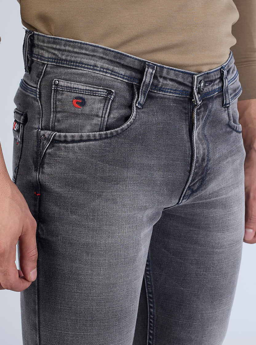 Faded Black Slim Fit Denim Jeans