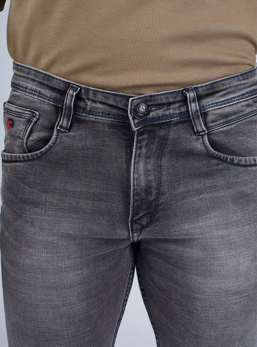 Faded Black Slim Fit Denim Jeans