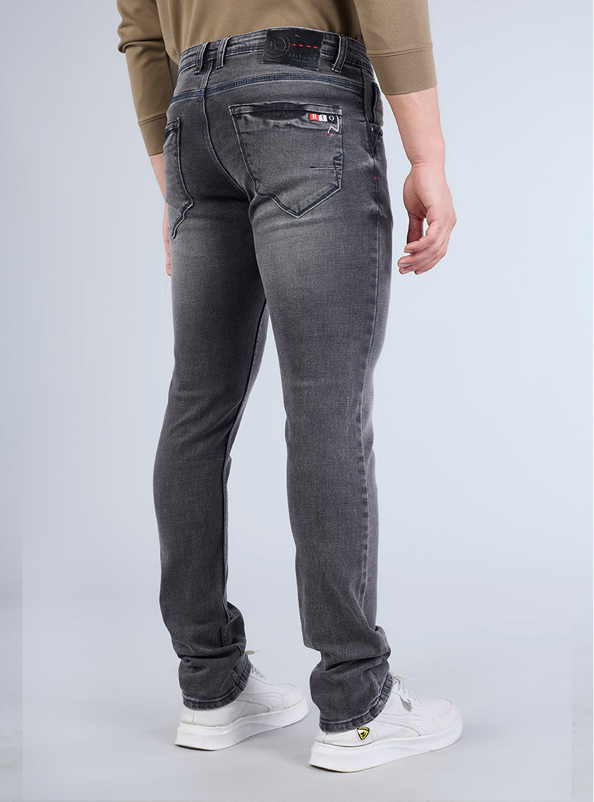 Faded Black Slim Fit Denim Jeans