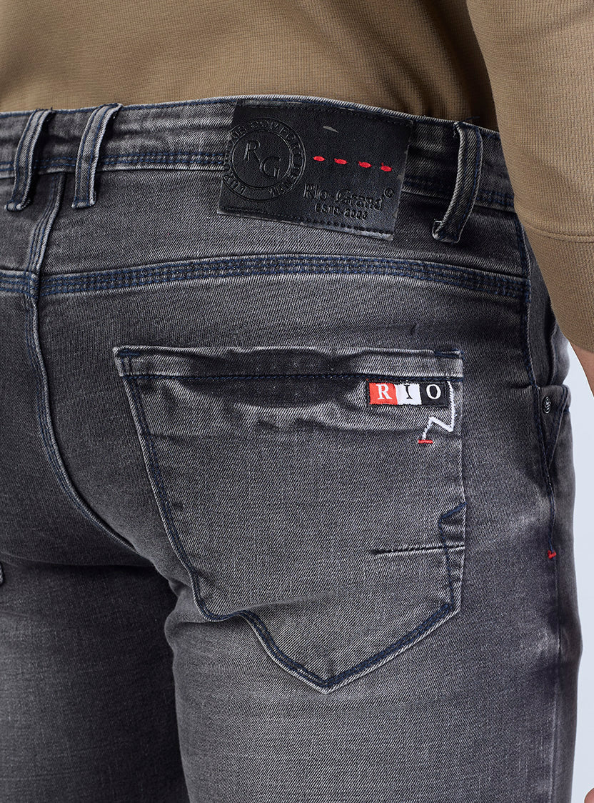 Faded Black Slim Fit Denim Jeans